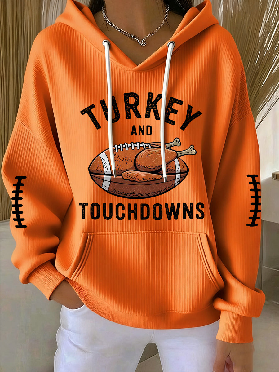 Women's Turkey And Touchdowns Hoodie